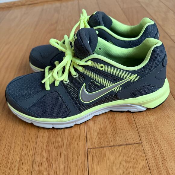 Nike sz 7.5 Gray yellow Anodyne DS‎ Air Running Shoes - Picture 4 of 10